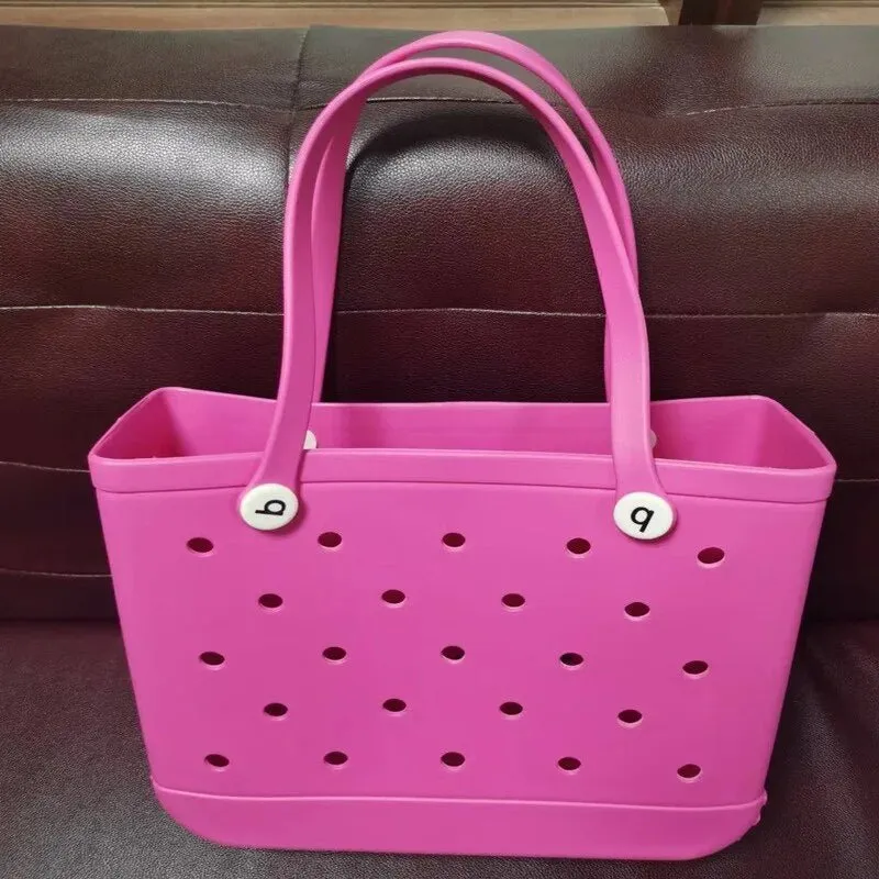 Oversize Waterproof Eva Tote Bag - Washable Tote Bag For Beach, Sports, Market