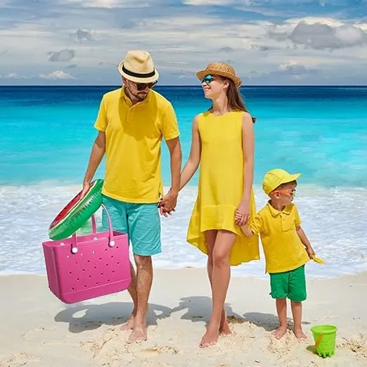 Oversize Waterproof Eva Tote Bag - Washable Tote Bag For Beach, Sports, Market