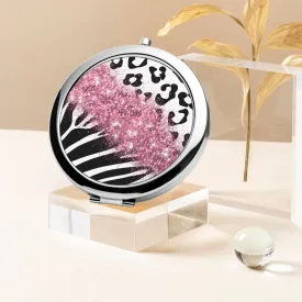 Pink Glitter | Compact Mirror