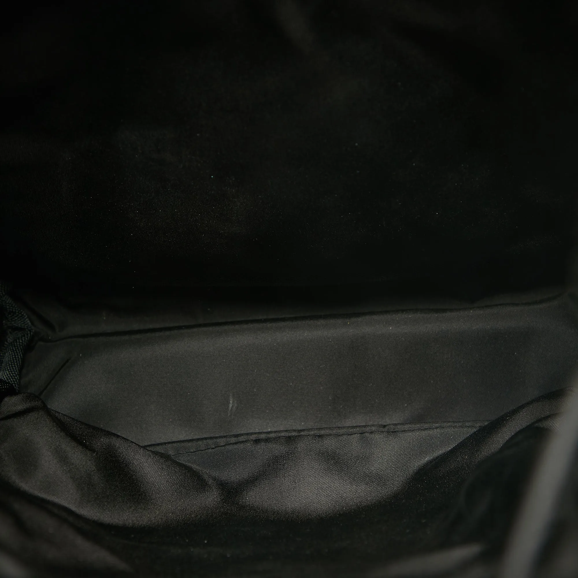 Prada Black Nylon Robot Drawstring Backpack