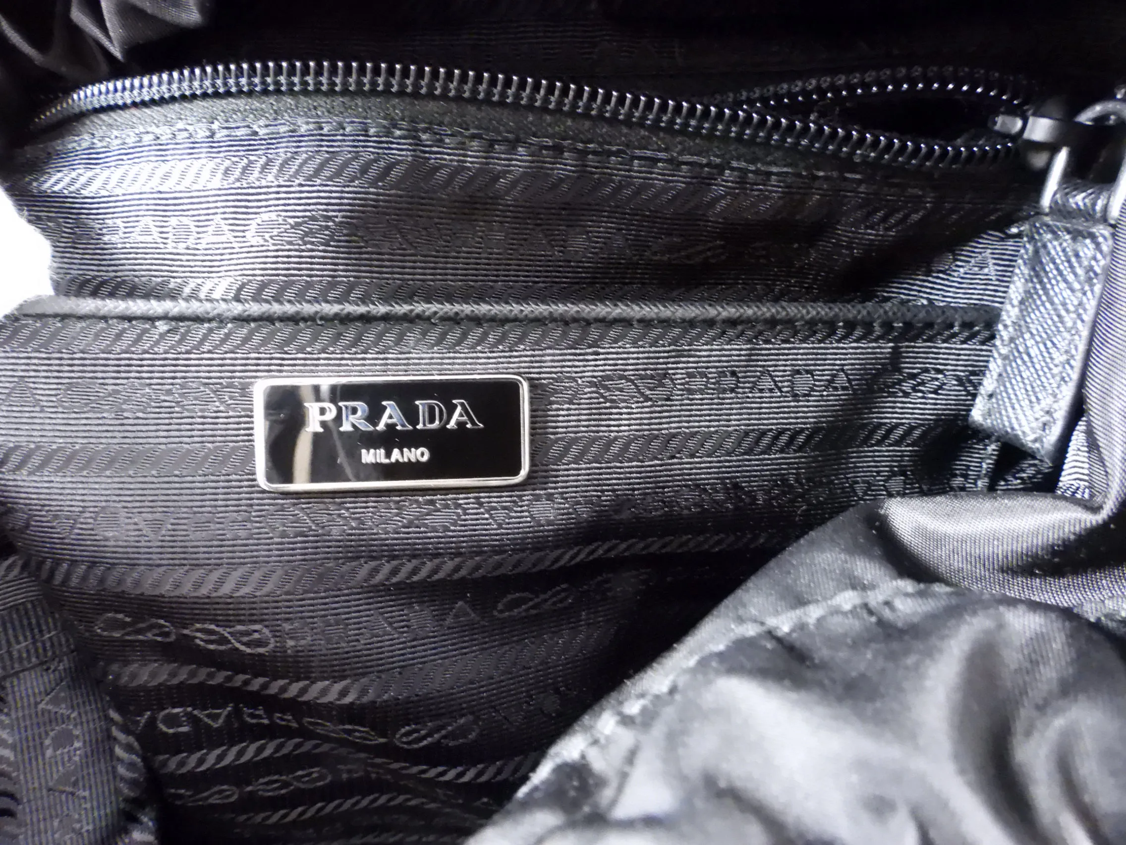 Prada Black Nylon Tessuto 2020 Backpack