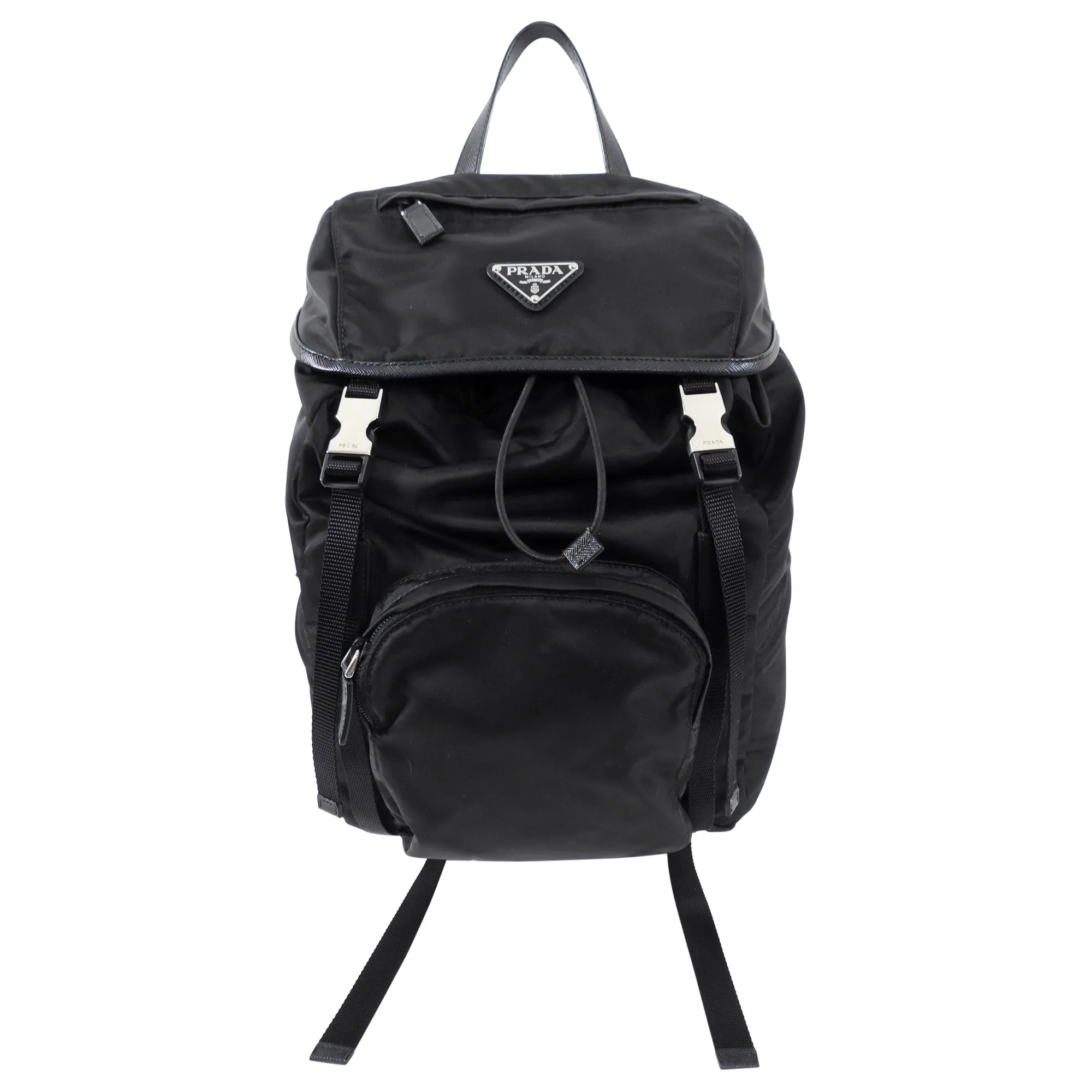 Prada Black Nylon Tessuto 2020 Backpack