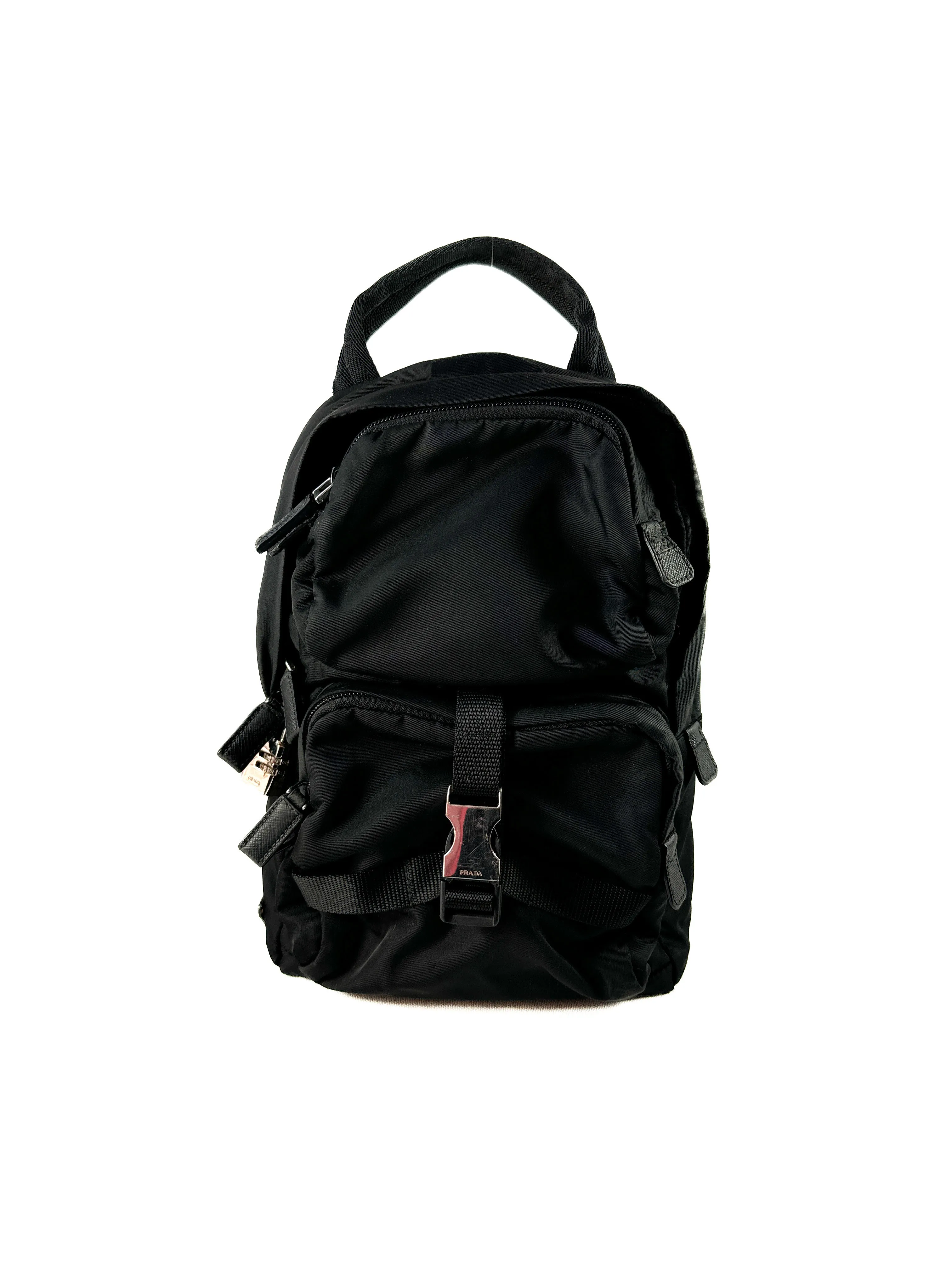 Prada black nylon Tessuto sling backpack **as is**