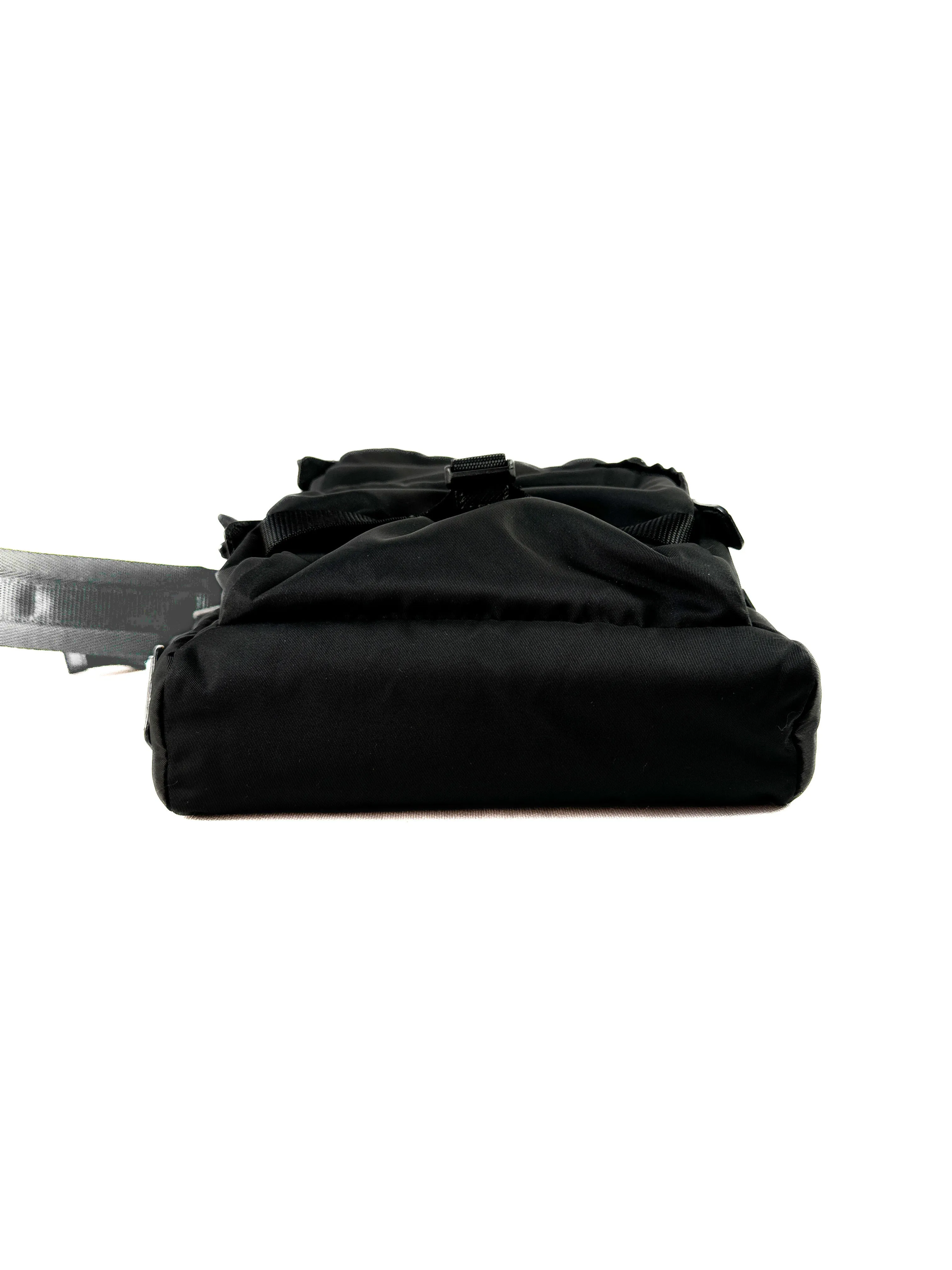 Prada black nylon Tessuto sling backpack **as is**