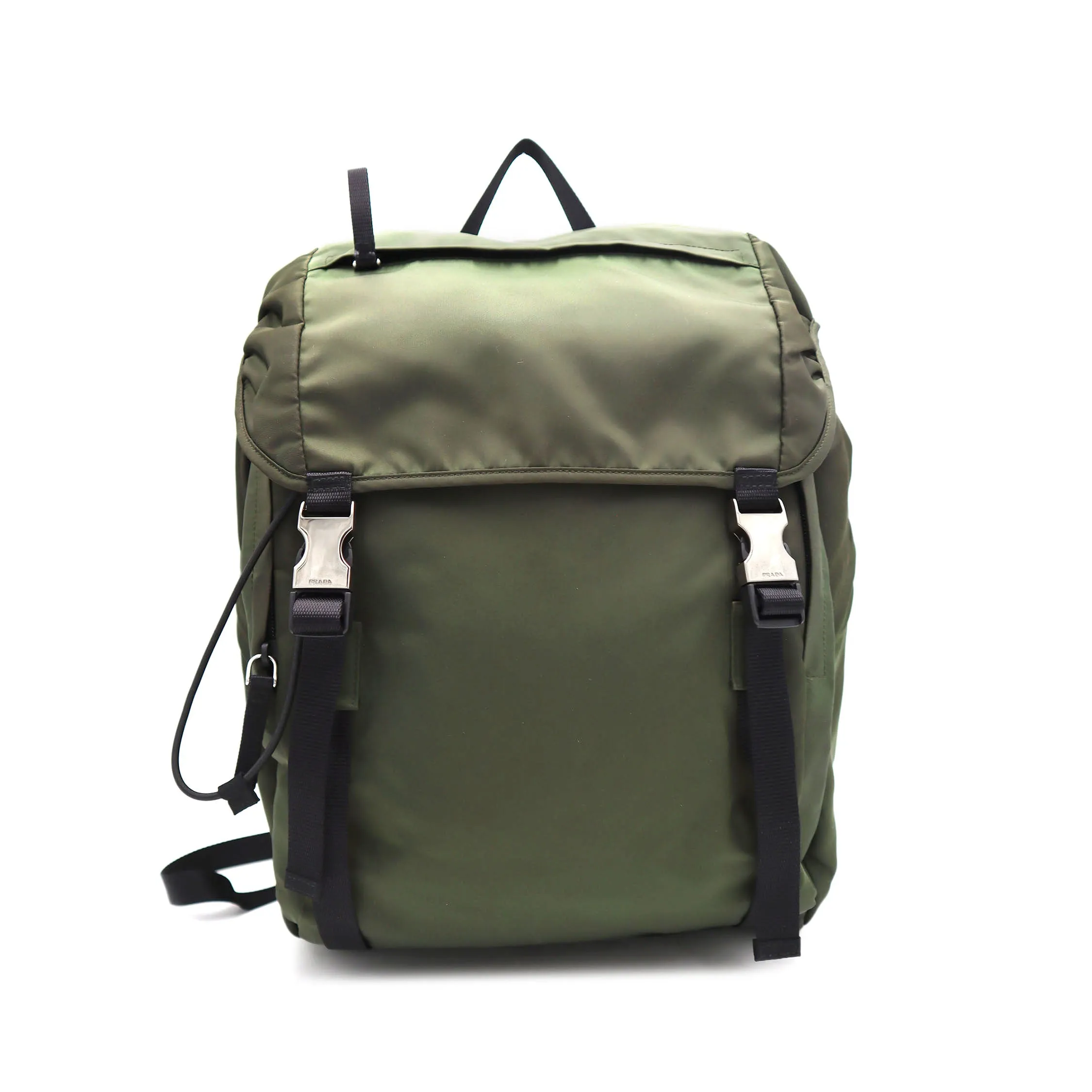 Prada Nylon Double Buckle Backpack