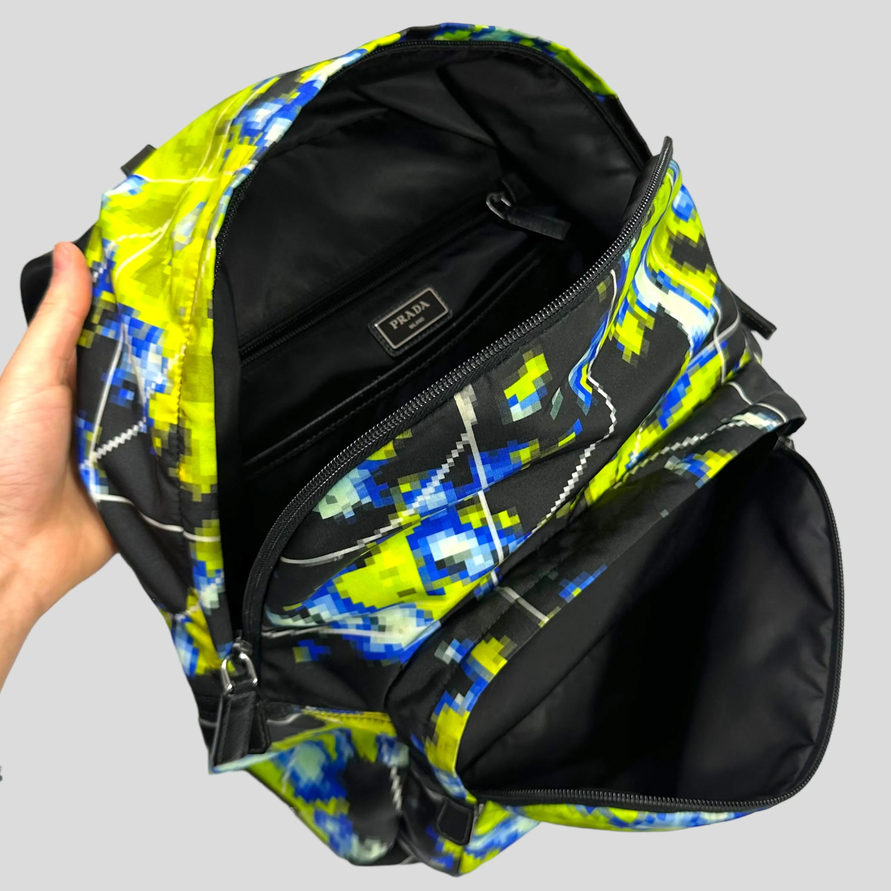 Prada SS17 Radar Nylon Tessuto Backpack   Dustbag & Cards