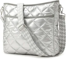 Quilted Crossbody Bags for Women, Unique Pattern Strap Quilted Bag, Crossbody Purses for Women, Quilted Puffer Bag for Women