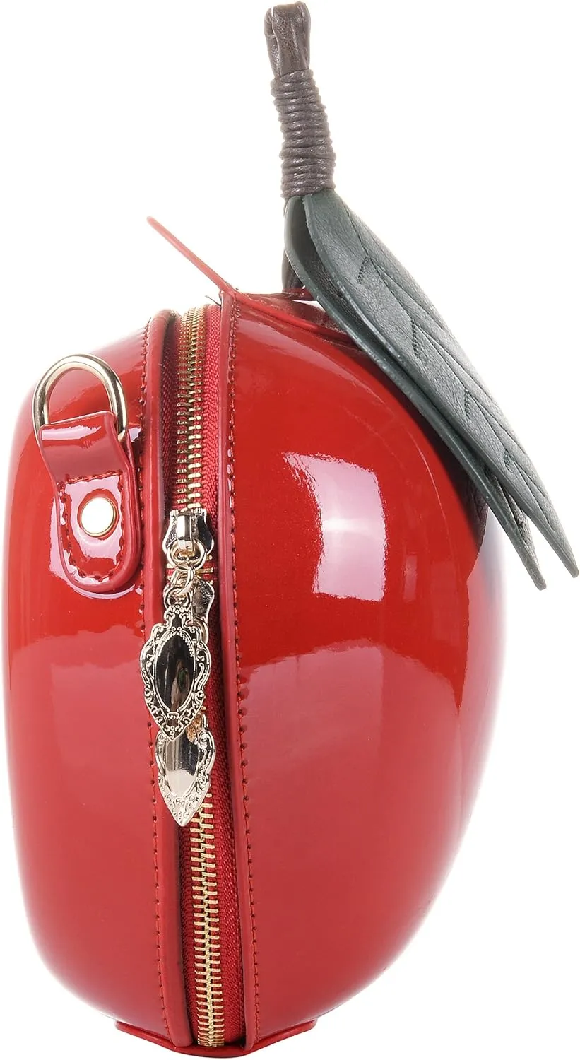 QZUnique Food Shape Cross Body Bag PU Cartoon Purse Ice Cream Sholuder Bag Handbag with Removable Chain