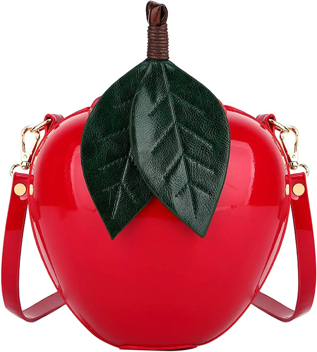 QZUnique Food Shape Cross Body Bag PU Cartoon Purse Ice Cream Sholuder Bag Handbag with Removable Chain