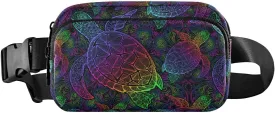 Sea Turtle Belt Bag for Women Fanny Pack Lightweight Waist Bags Waterproof for Travel Walking Running Hiking Cycling