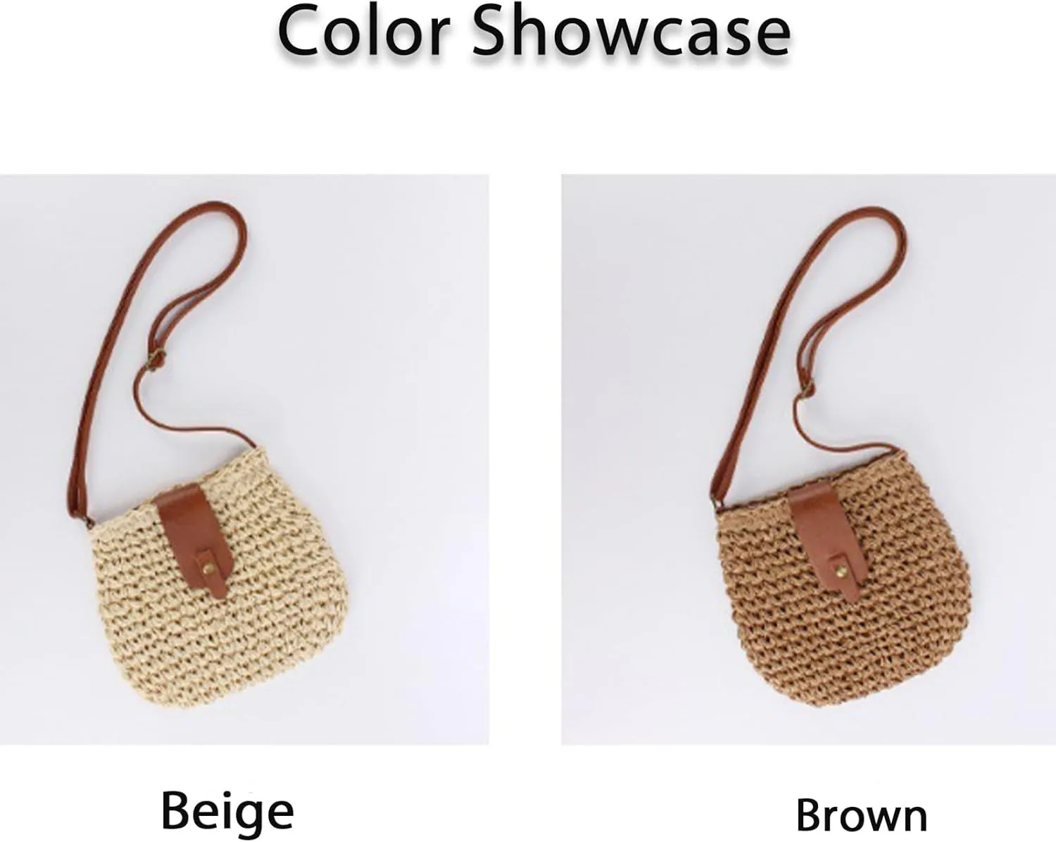 Small Summer Beach Bags Straw Beach Bag Woven Purse Cute Womens Handbag Shoulder Purse Straw Clutch Purses
