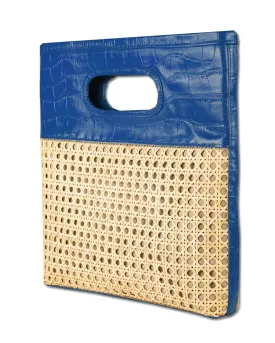 SUGAR CANE SLIM TOTE | BRIGHT BLUE