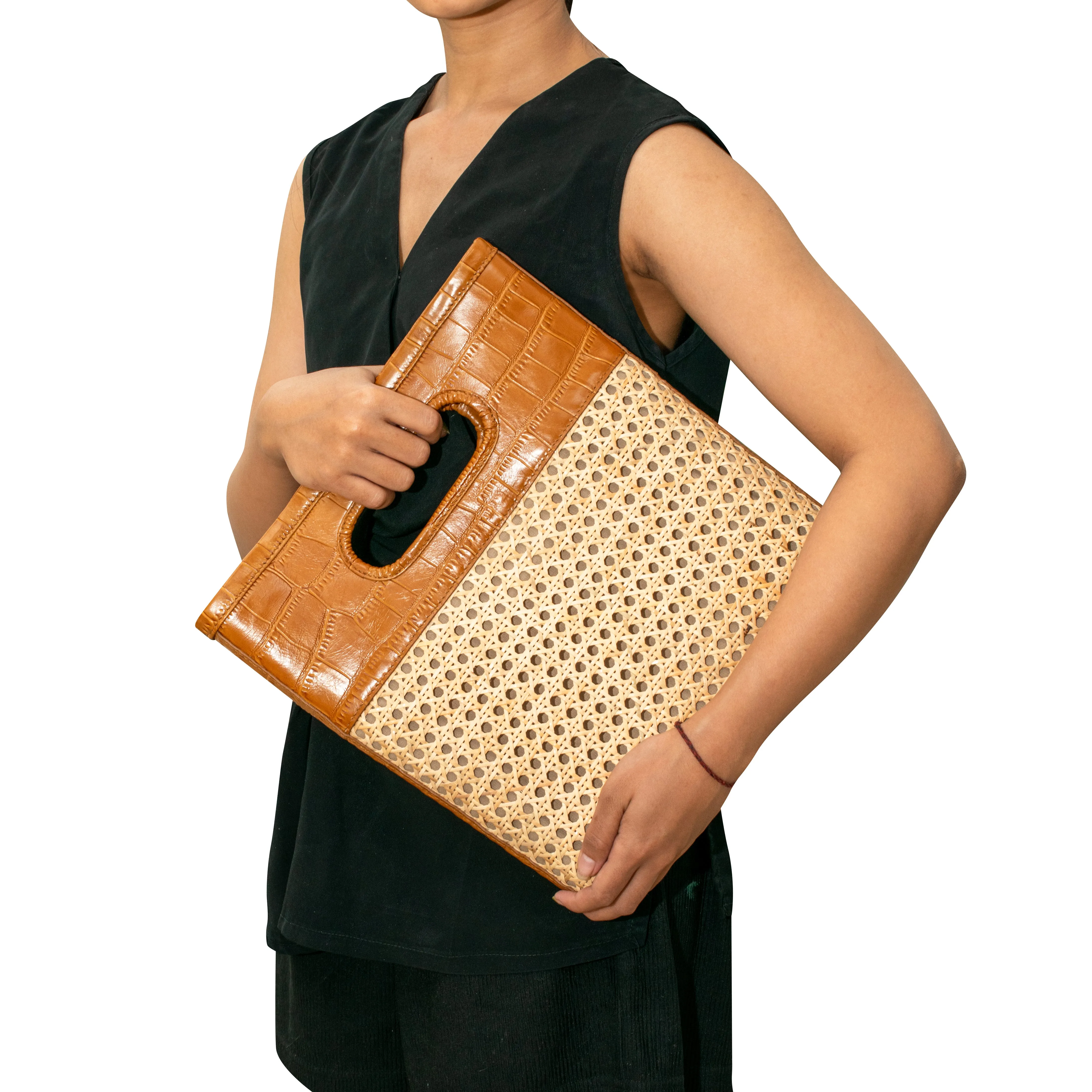 SUGAR CANE SLIM TOTE | BUTTERSCOTCH