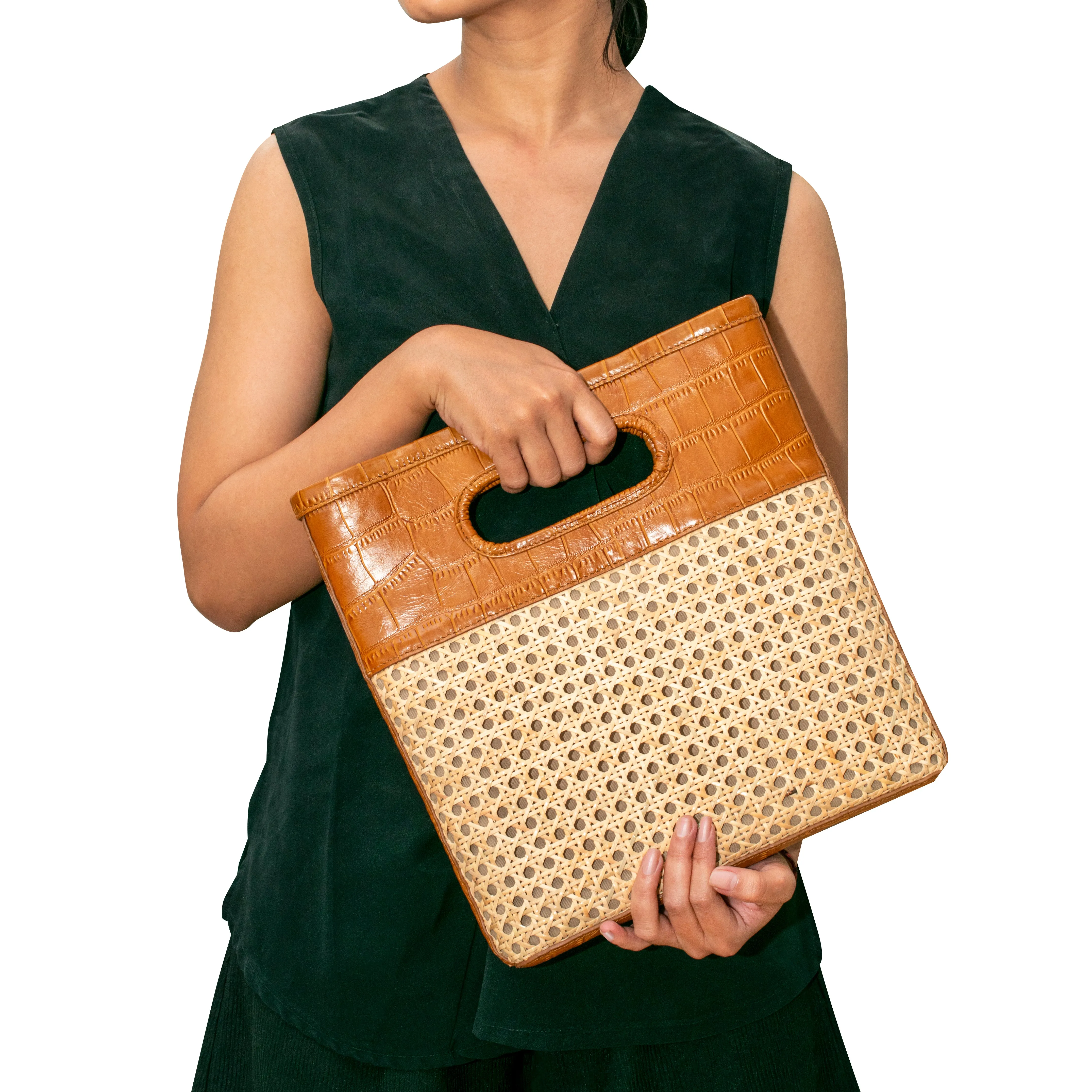SUGAR CANE SLIM TOTE | BUTTERSCOTCH