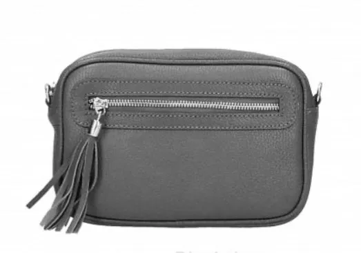 TAMMY Italian leather large cross body bag