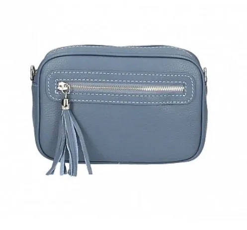 TAMMY Italian leather large cross body bag