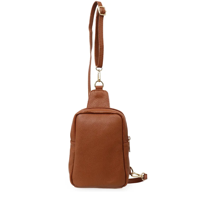 Tan Leather Sling Bag
