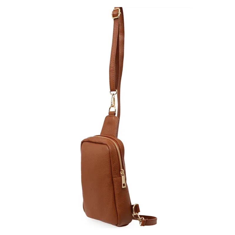 Tan Leather Sling Bag