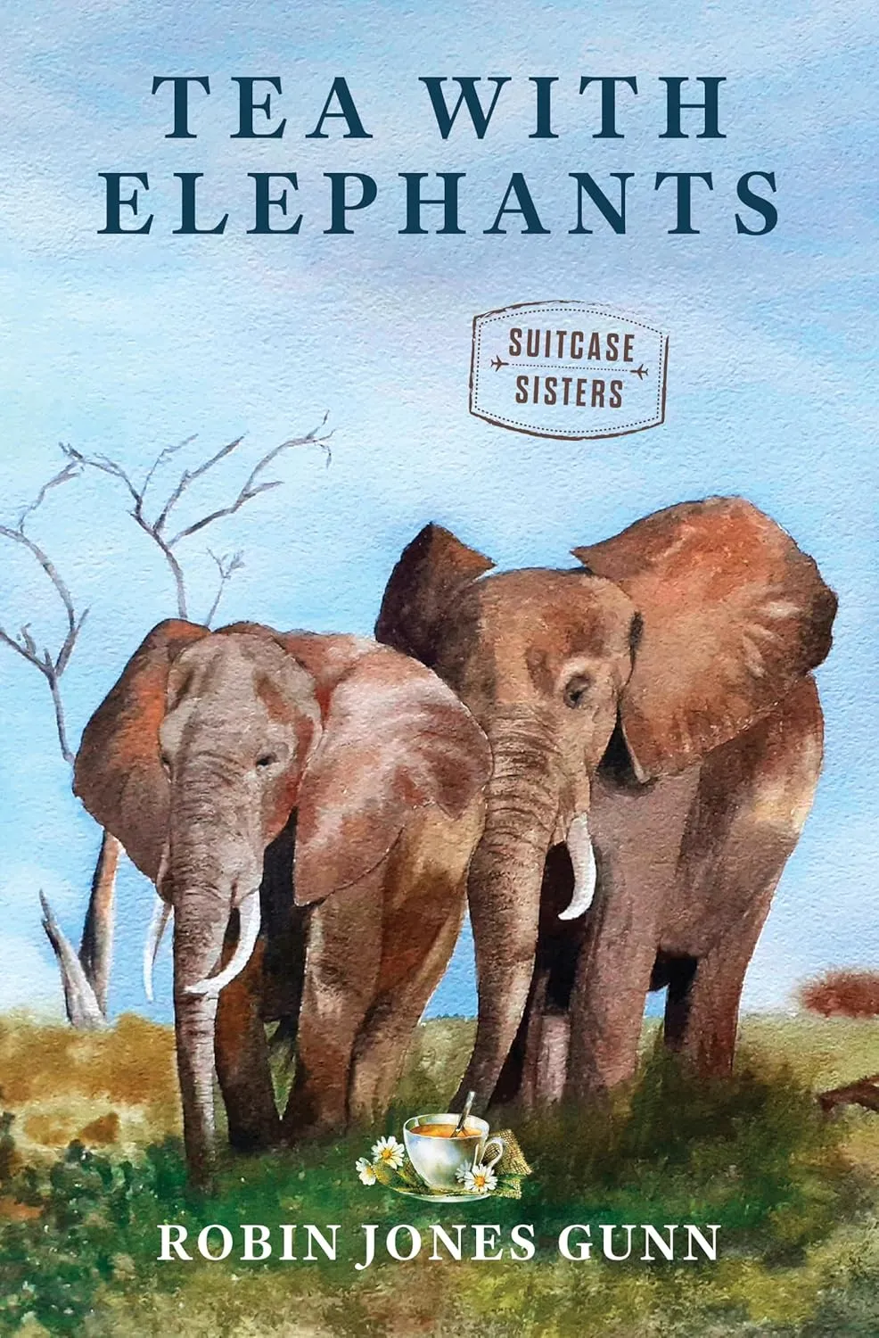 Tea with Elephants (Suitcase Sisters, 1) Library Binding  Large Print, December 25, 2024