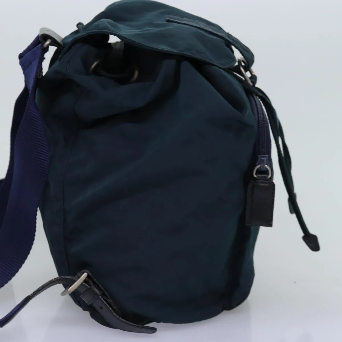 Trendy Inspired Prada Backpack Nylon Green Auth 74575