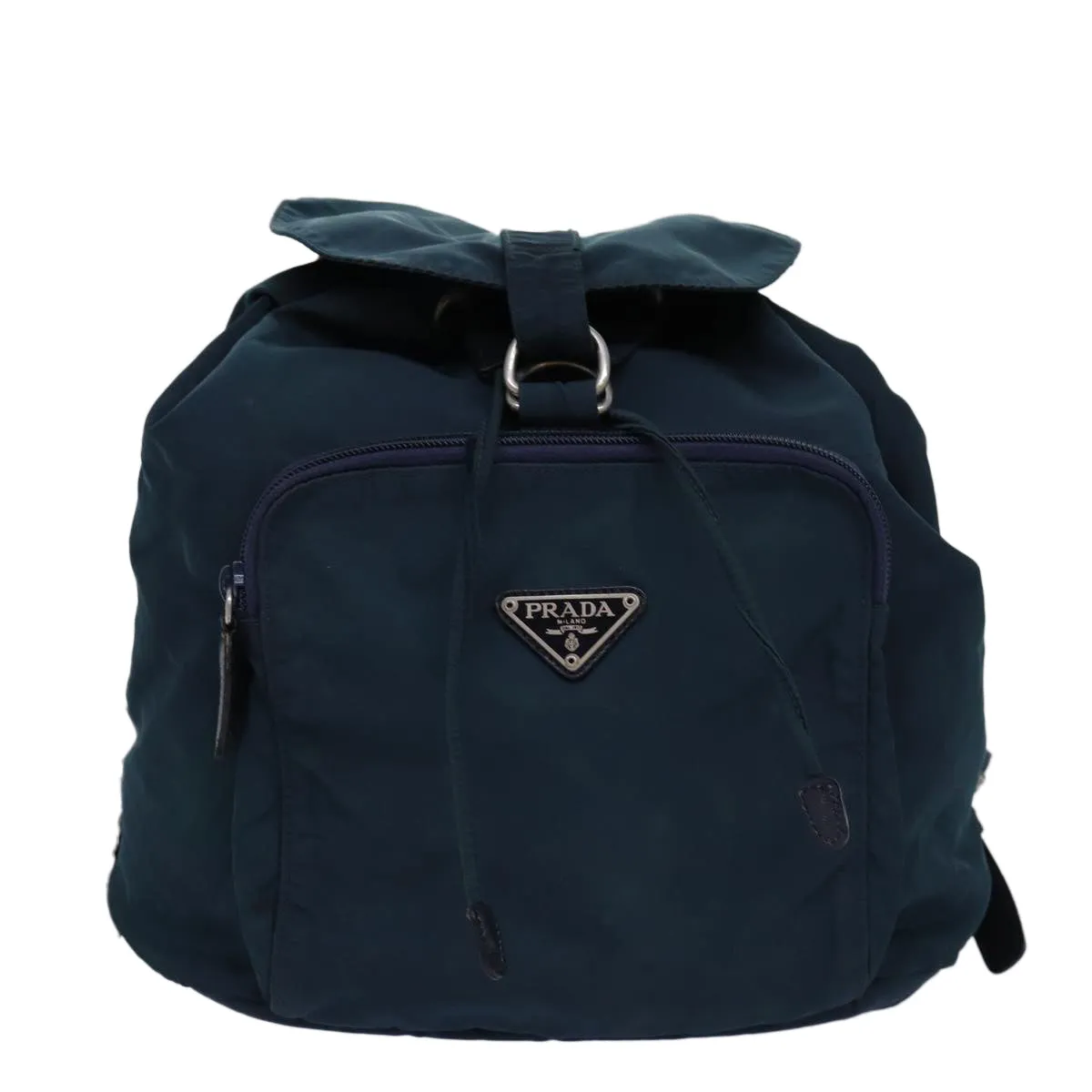 Trendy Inspired Prada Backpack Nylon Green Auth 74575