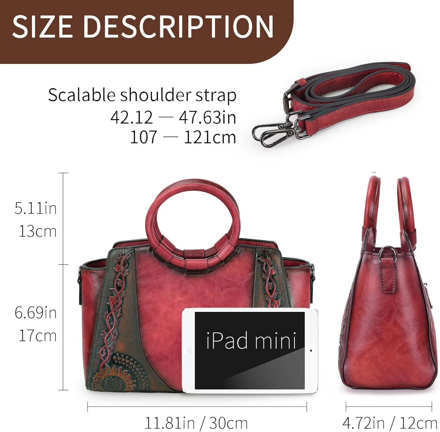 Women Satchel Handbags Crossbody Bag Top Handle Purse ans Hanbags Leather Shoulder Bag Hobo Medium Size Tote